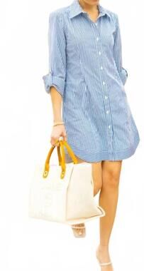 NEW IVY COAST margot dress in vista stripe